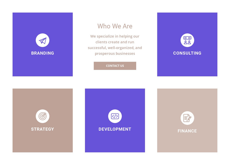 Directions of our company HTML Template