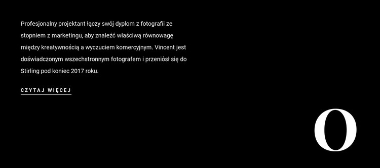 Tekst o firmie Szablon CSS