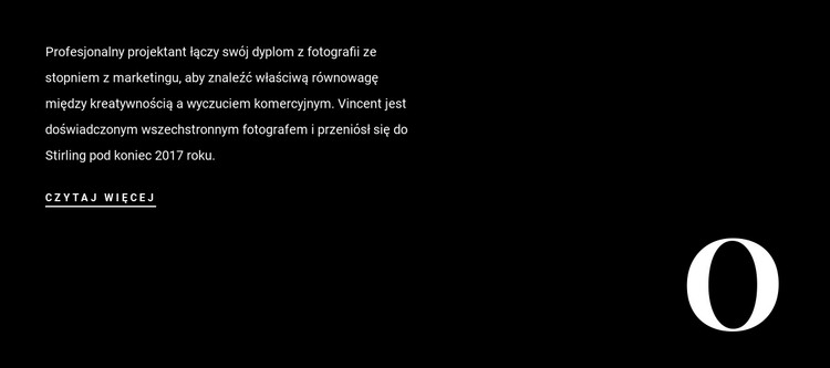 Tekst o firmie Szablon HTML