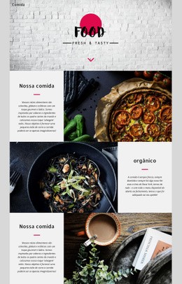 Fresco E Saboroso - Modelo HTML5