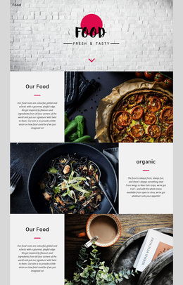 Fresh & Tasty - Multi-Purpose Landing Page
