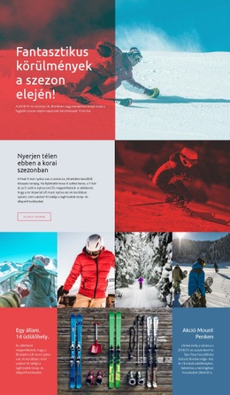 Téli Sportok Szezonja - Ingyenes HTML-Sablon