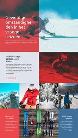 Seizoen Wintersport - Gratis Download-Bestemmingspagina