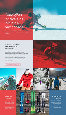 Temporada De Esportes De Inverno - Tema WordPress Para Download Gratuito