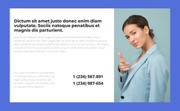 Zavolejte Našemu Manažerovi - Design HTML Page Online