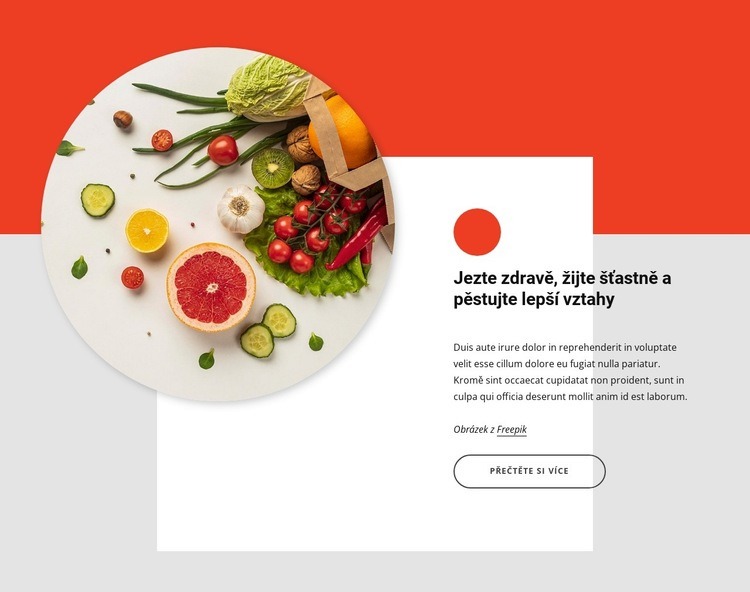 Jezte zdravě, žijte šťastně Šablona CSS