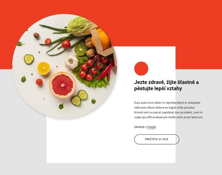 Jezte zdravě, žijte šťastně Webový design