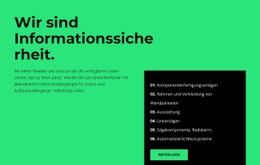 Sicherheitsbereich Kostenlose CSS-Websitevorlage