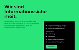 Sicherheitsbereich - Anpassbare Professionelle Joomla-Vorlage