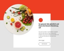Gesund Essen, Glücklich Leben - Mehrzweck-Webdesign