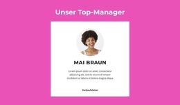 Top-Manager Sagen – Webseiten-Vorlage