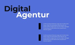 CSS-Vorlage Für Digitalagentur Arbeiten