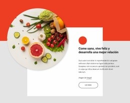 Come Sano, Vive Feliz - Create HTML Page Online