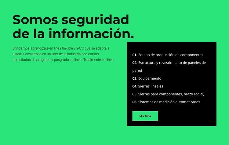 Esfera de seguridad Diseño de páginas web