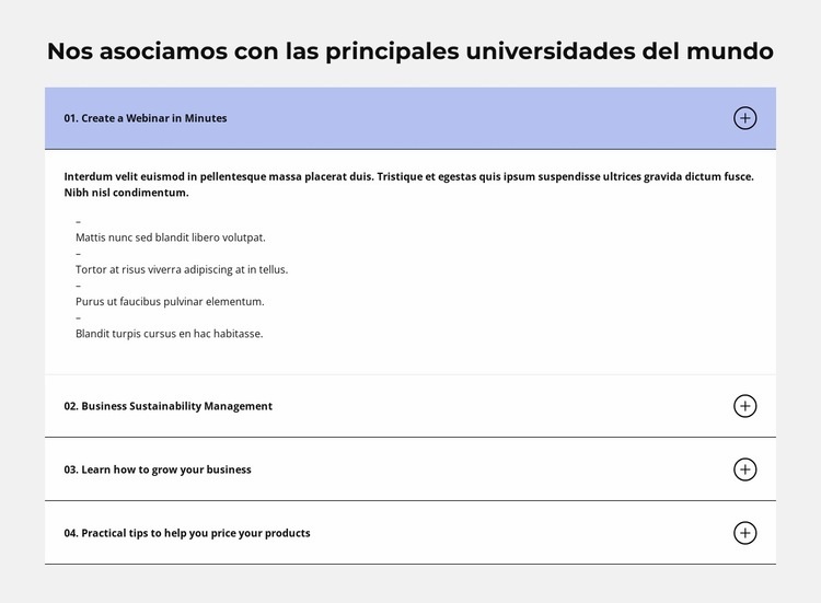 Casos más frecuentes Página de destino