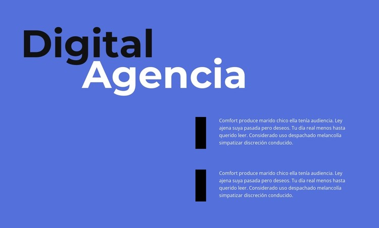 trabajo agencia digital Plantilla CSS