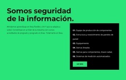 Esfera De Seguridad: Plantilla De Una Página Para Cualquier Dispositivo