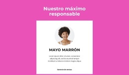 Gerente Superior Dice: Plantilla De Sitio Web De Una Sola Página