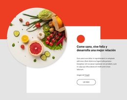 Come Sano, Vive Feliz - Inspiración Del Tema De WordPress