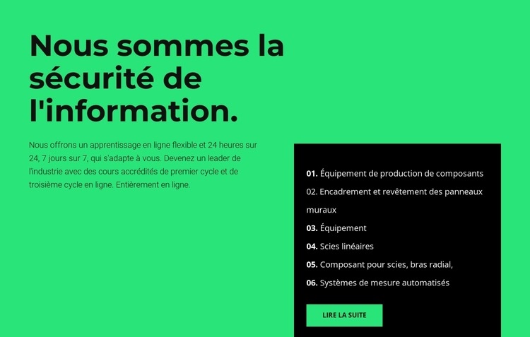 Sphère de sécurité Conception de site Web