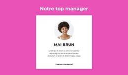 Top Manager Dit - Maquette De Conception Web