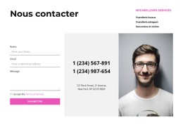 Communication Modèle HTML CSS Simple