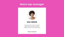 Top Manager Dit - Modèle De Site