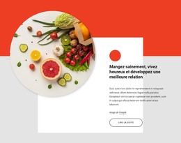 Mangez Sain, Vivez Heureux - Site Web Réactif