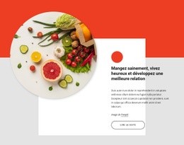 Mangez Sain, Vivez Heureux - Page De Destination Professionnelle