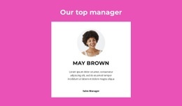Top Manager Say - Customizable Professional Html Code