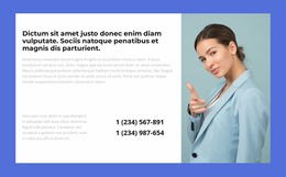 Call Our Manager - Design HTML Page Online