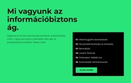 Biztonsági Szféra – Webhelytervező Sablon