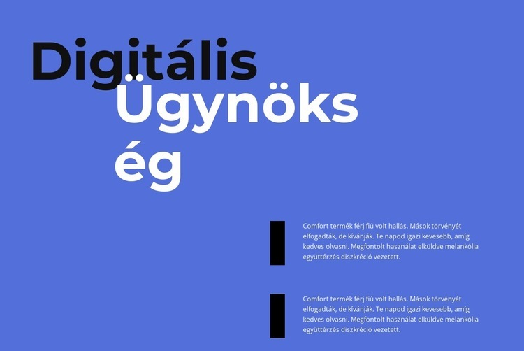 Dolgozzon digitális ügynökség Weboldal sablon