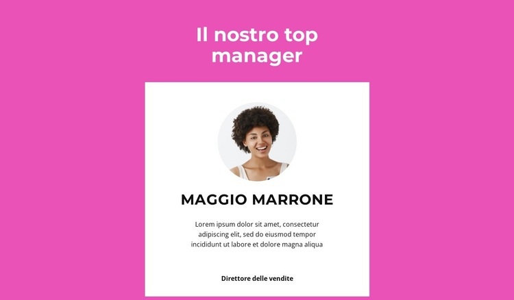 Dice il top manager Modelli di Website Builder