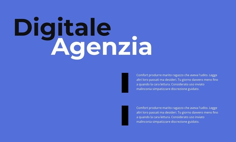 Agenzia digitale di lavoro Modelli di Website Builder