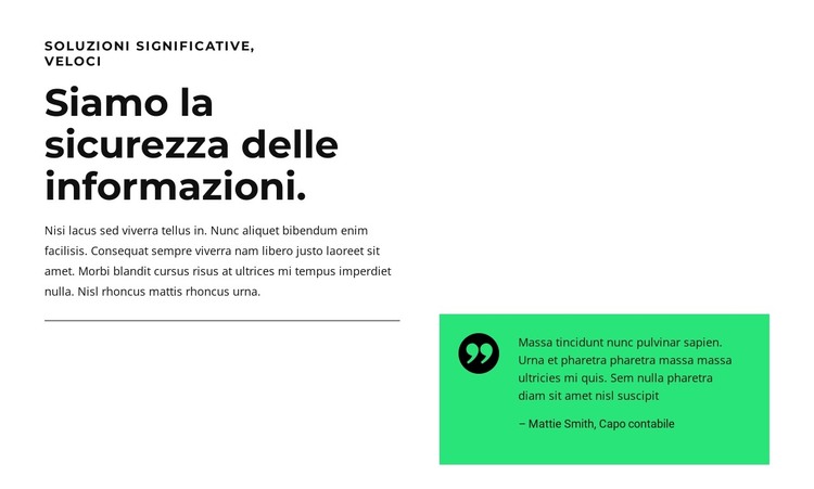 Scopri come iniziare Modello HTML