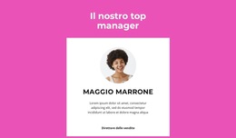 Dice Il Top Manager - Modello Di Pagina Web