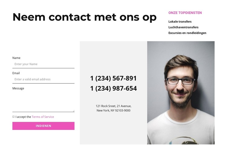 Communicatie CSS-sjabloon