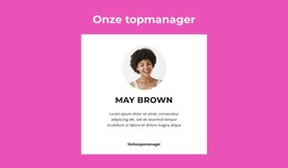 Topmanager Zeg: - Sitesjabloon