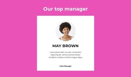 Top Manager Say - Single Page Website Template