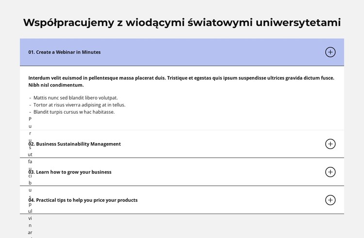 Najczęstsze przypadki Szablon CSS