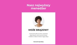 Najwyższy Menedżer Mówi - Szablon Witryny