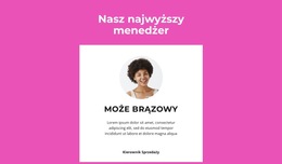 Najwyższy Menedżer Mówi - Szablon Strony Internetowej