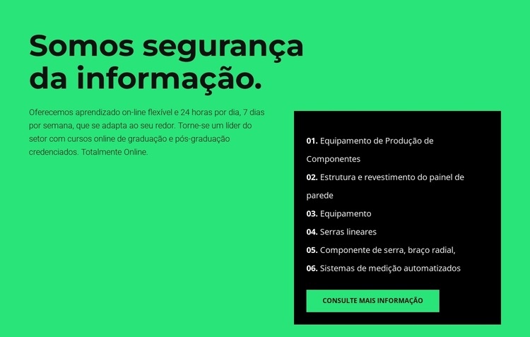 Esfera de segurança Design do site