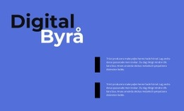 Jobba Digital Byrå - HTML5-Mall