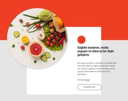 Sağlıklı Beslen Mutlu Yaşa CSS Şablonu