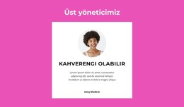 Üst Yönetici Diyor - Site Şablonu