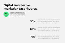 İş İçeriği Için Özel HTML5 Şablonu