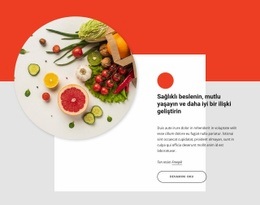 Sağlıklı Beslen Mutlu Yaşa - Web Sitesi Tasarımı