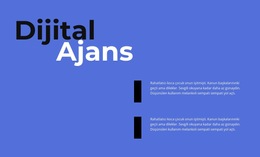 İş Dijital Ajansı Için Css Şablonu